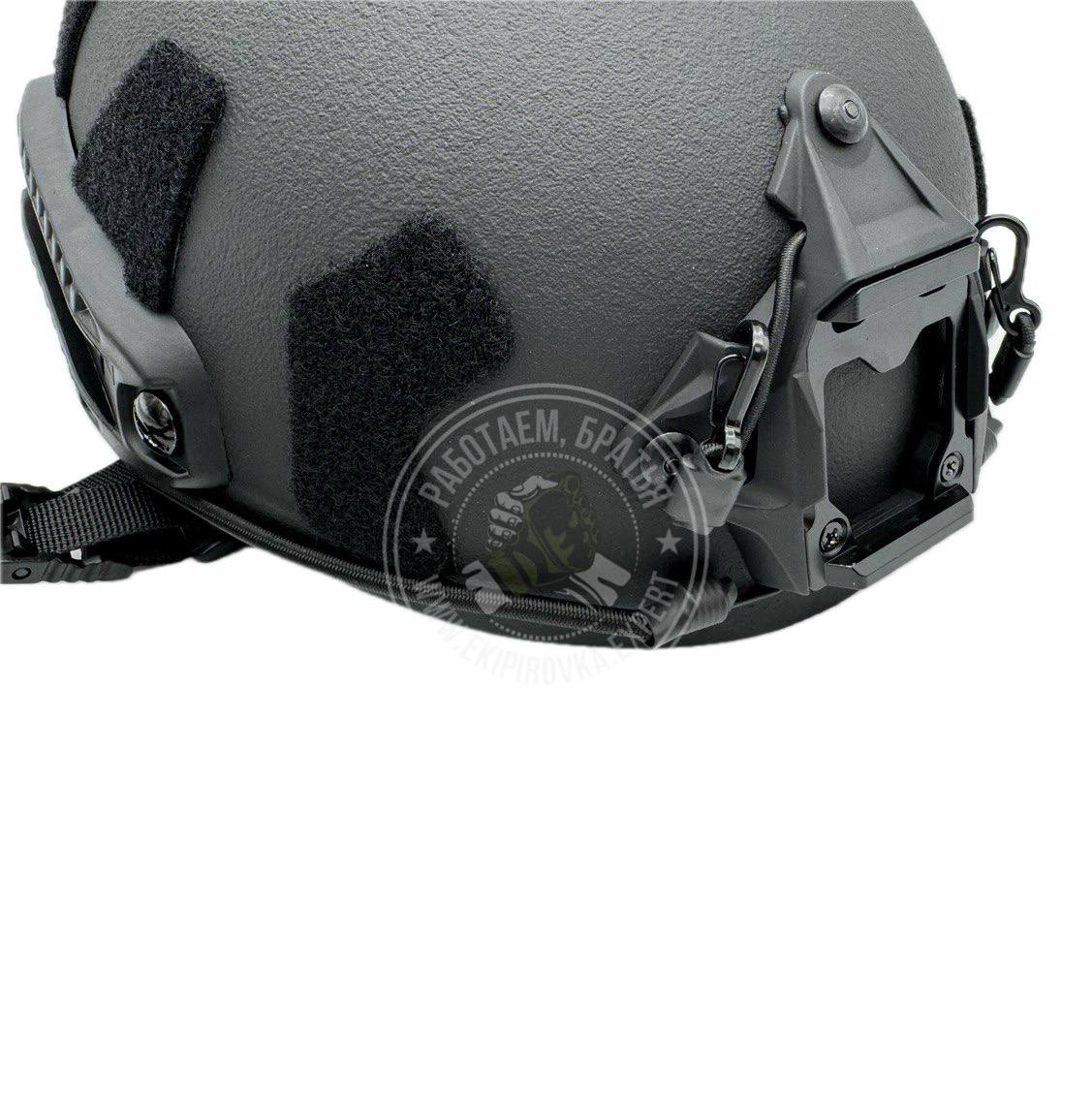 Шлем FAST Ops-Core СВМПЭ без ушей, цвет черный, система подвеса Wendy, Размер: XL