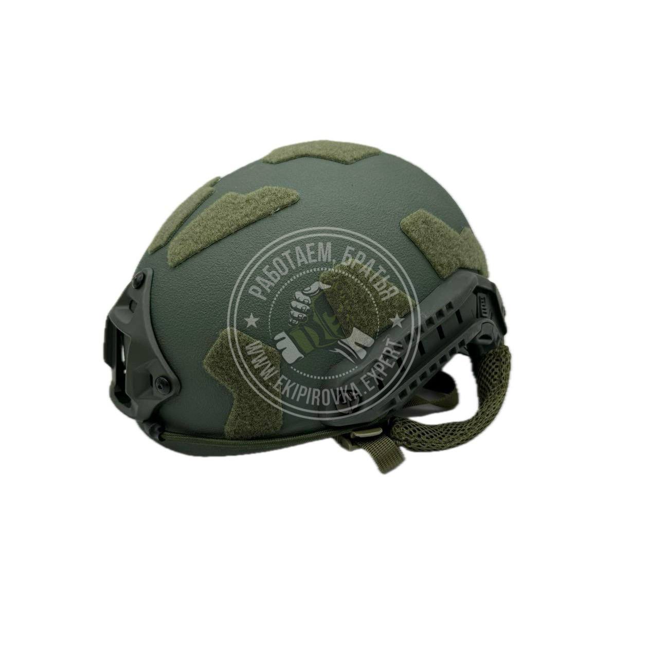 Шлем FAST Ops-Core СВМПЭ тактический баллистический цвет «олива» NIJ IIIA / С2 класс защиты / без ушей с системой регулировки Венди