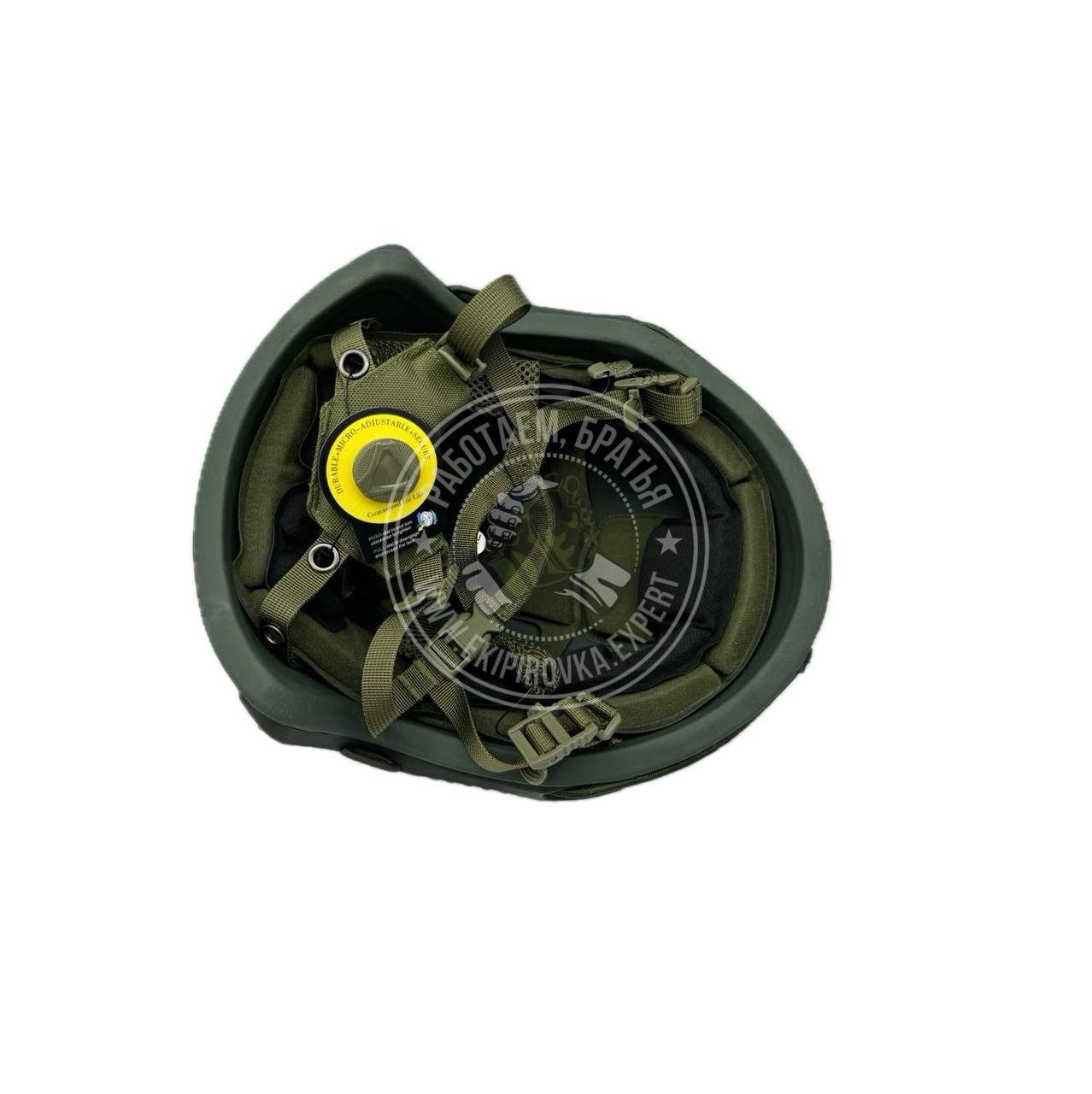 Шлем FAST Ops-Core СВМПЭ тактический баллистический цвет «олива» NIJ IIIA / С2 класс защиты / без ушей с системой регулировки Венди