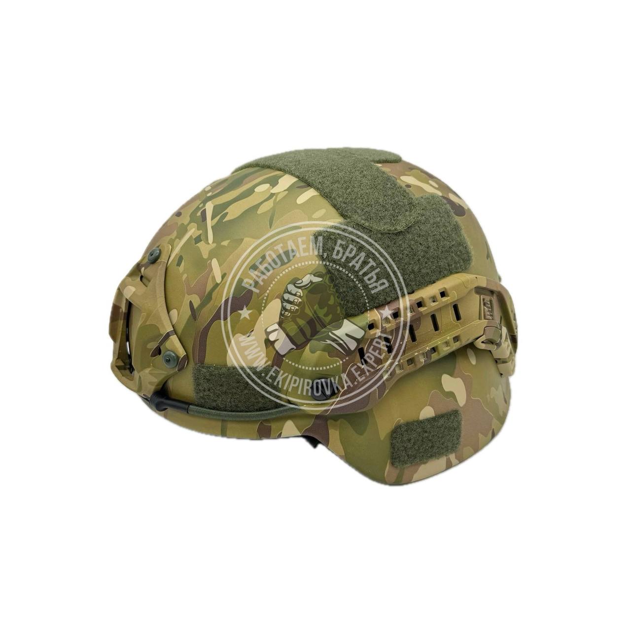 Шлем (с ушами) Ops-Core ACH MICH NIJ IIIA СВМПЭ + арамидное волокно, цвет мультикам , система TEAM WENDY 